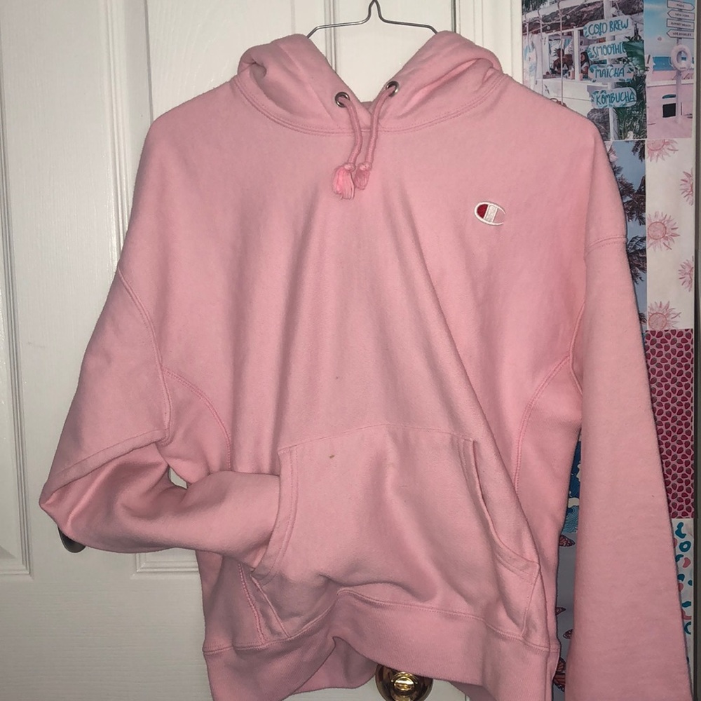 Pink Champion Reverse Weave Sweatshirt